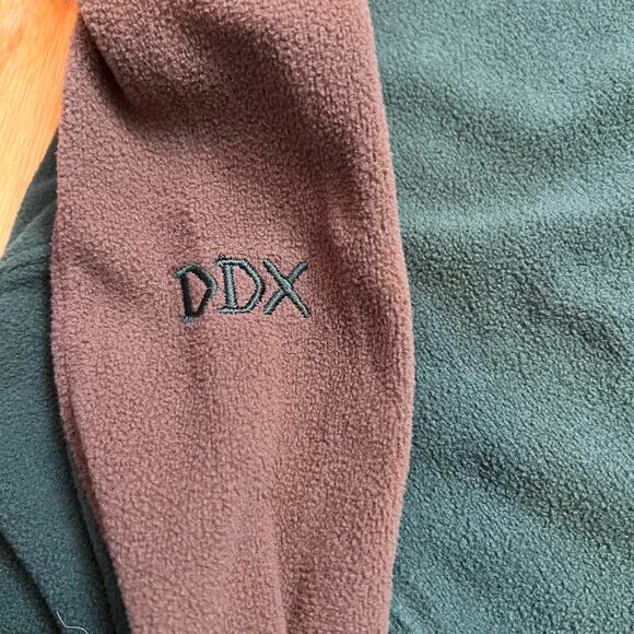 Dri Duck DDX Fleece Mens XL Quarter Zip Pullover Jacket Green Brown Shirt - Picture 4 of 8
